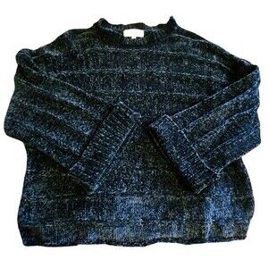 Native Daughters Chunky Oversize Knit Black Sweater M/L